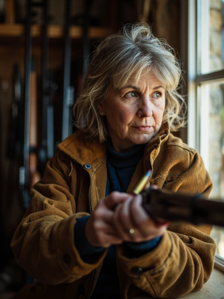 Portrait of a firearms coach in the Cotswolds workshop